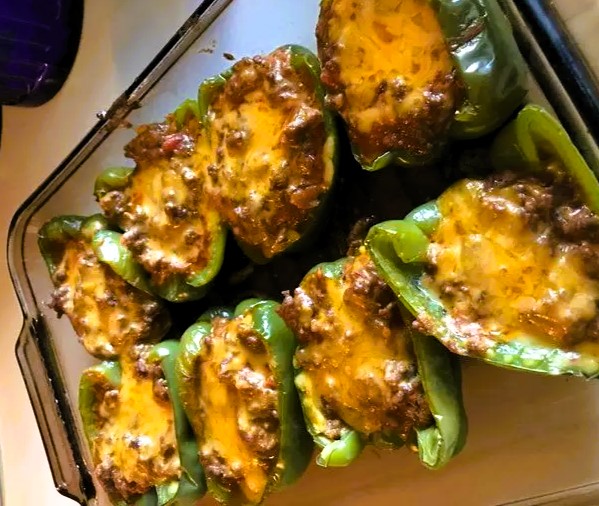 Parmesan Chicken Stuffed Peppers Recipe